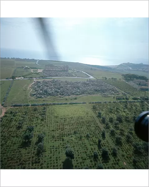 Selinunte: aerial view of the archaeological site