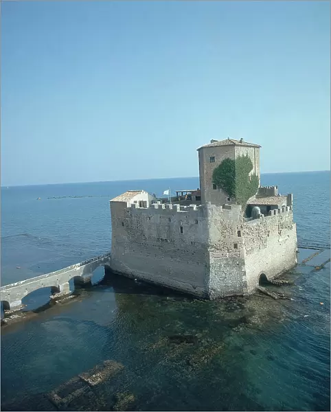 Aerial view of the Astura Tower of Anzio