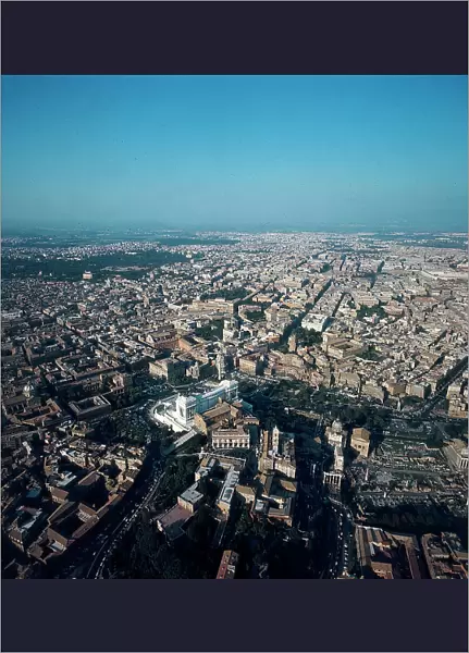 Rome. From the sky. The entire city