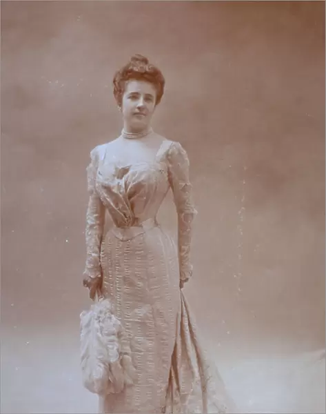 Portrait of a lady in elegant evening clothing