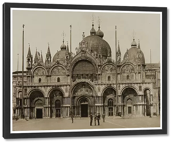 Facade of the Basilica of S. Marco, Piazza S. Marco, Venice