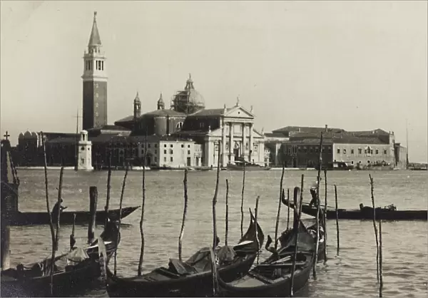 View of the island of San Giorgio with the homonymous church in Venice