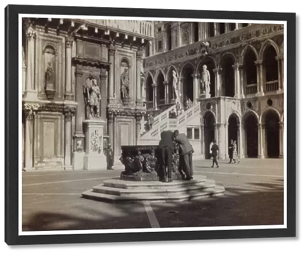 View of the courtyard of the Palazzo Ducale in Venice