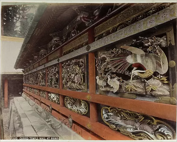 Carved temple wall at Nikko