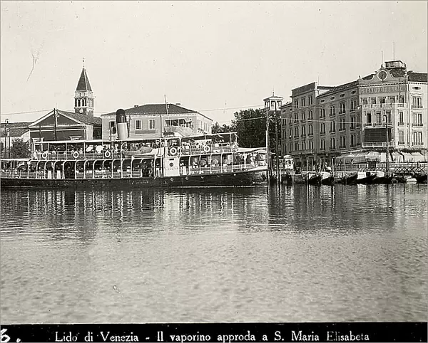 Ferry landing at Santa Maria Elisabetta, Lido of Venice