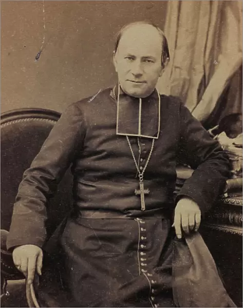 Portrait of Guillaume-Ren Meignan, French Archbishop of Tours and Cardinal; carte de visite