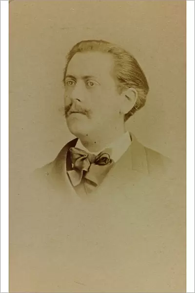 Close-up of Paul Adolphe Marie Prosper Granier de Cassagnac, French political journalist and Member of Parliament; carte de visite