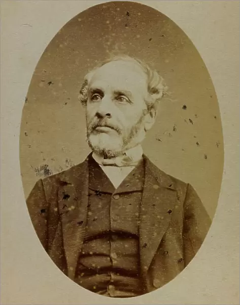 Portrait of Louis Charles Delescluze, French lawyer and politician; carte de visite