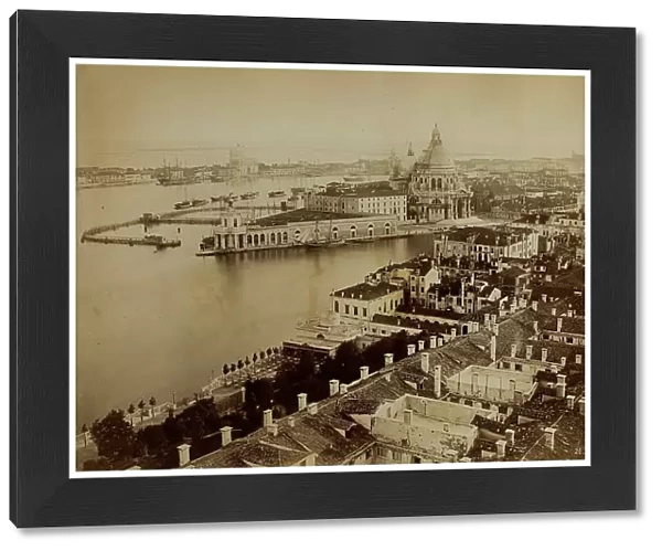 Panorama of Venice from the Bell Tower of San Marco, with the Dogana da Mar and the Church of Santa Maria della Salute