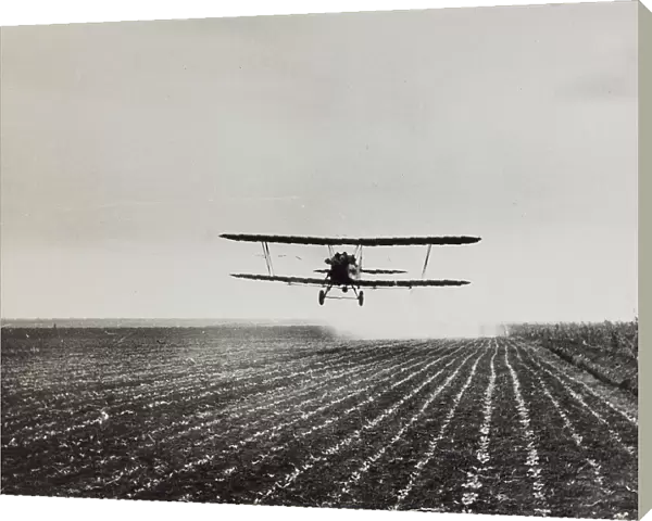 Biplane used to spread pesticides