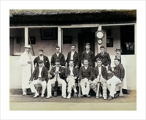 Portrait of a cricket team in sporting wear