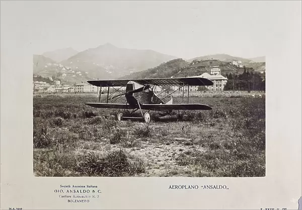 'Ansaldo' airplane of the Aeronautical Shipyard of Bolzaneto