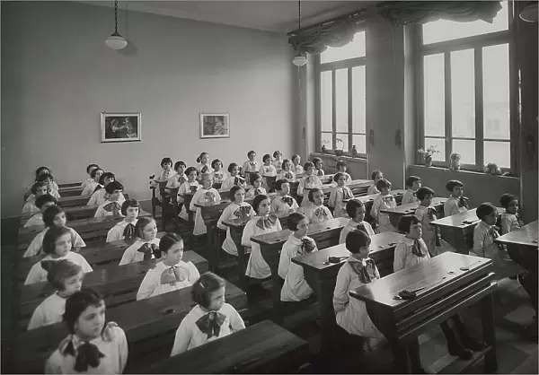 Students of a primary school in via Gattamelata, Milan