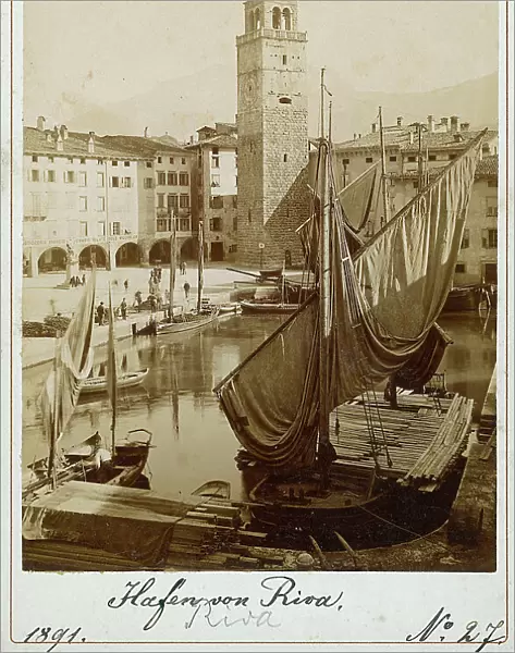 The Port and the Apponale Tower in Riva del Garda
