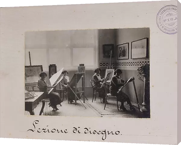 'Drawing Lesson', Professional Women's School and Home Education, Pisa