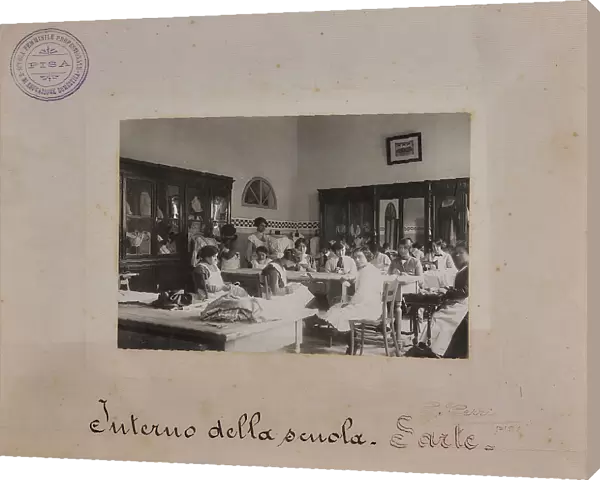 Tailoring lesson, Professional Women's School and Home Education, Pisa