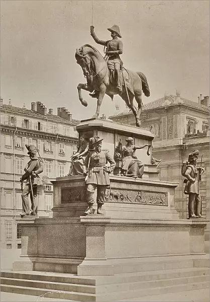 Monument to Carlo Alberto, Carlo Marochetti (1805-1867), Turin
