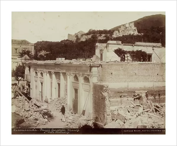 Bagni Gurgitello, Manzi and Villa Belliazzi in ruins after the earthquake, Casamicciola, Ischia