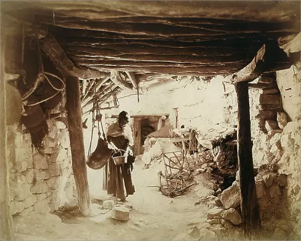 Interior of an Algerian shack