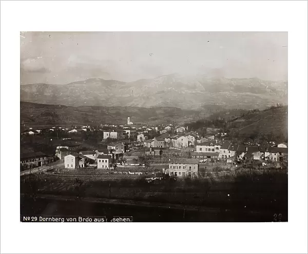 View of Dornberg from Brdo, Slovenia, Photography of the Austro-Hungarian Empire