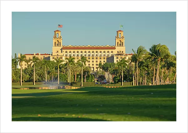 Florida, Palm Beach, golf course in front of the Breakers Hotel