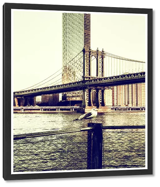NY, NYC, Manhattan, One Manhattan Square and Manhattan Bridge