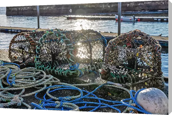 Scotland, Balintore, Lobster Fishing Traps