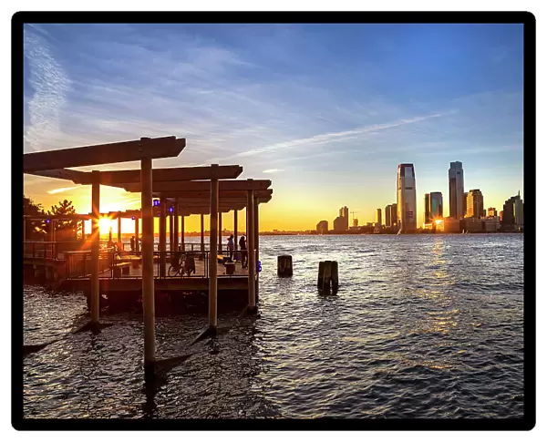 New York City, Battery Park City, South Cove Park, waterfront park