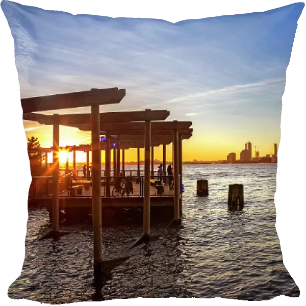 New York City, Battery Park City, South Cove Park, waterfront park