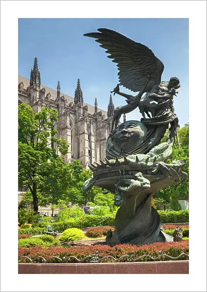 New York, NYC, Cathedral of St. John the Divine, Peace Fountain by Greg Wyatt
