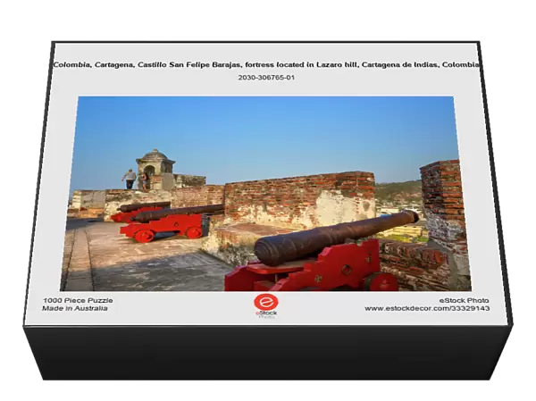 Colombia, Cartagena, Castillo San Felipe Barajas, fortress located in Lazaro hill, Cartagena de Indias, Colombia, cannons