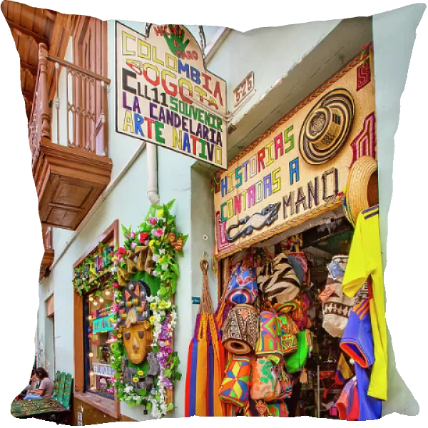 Colombia, Bogota, Arts and Crafts Store in La Candelaria Neighborhood