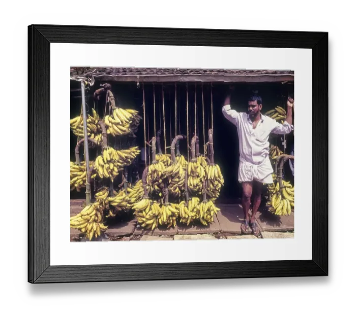 Framed Print : Banana Shop Print at Tirur, Malappuram