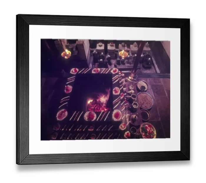 Framed Print : Indian Culture House Ceremony Print Framed Print : Indian Culture House Ceremony Print