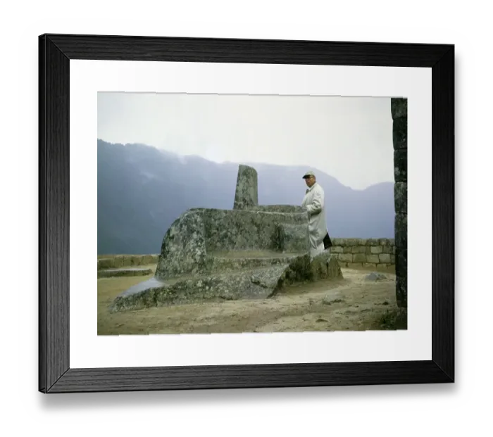 Framed Print : Machu Picchu Intihuatana Sundial Stone Print Framed Print : Machu Picchu Intihuatana Sundial Stone Print