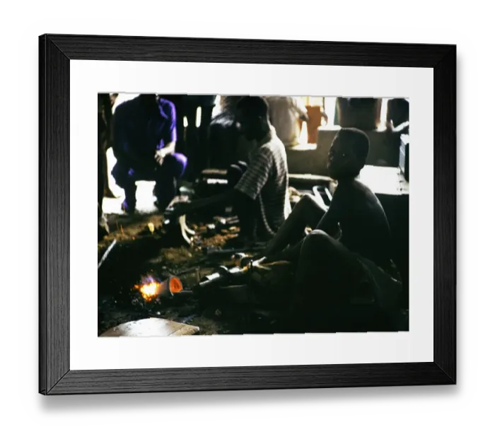 Framed Print : Roten Village Forge Print, Sierra Leone 1978 Framed Print : Roten Village Forge Print, Sierra Leone 1978