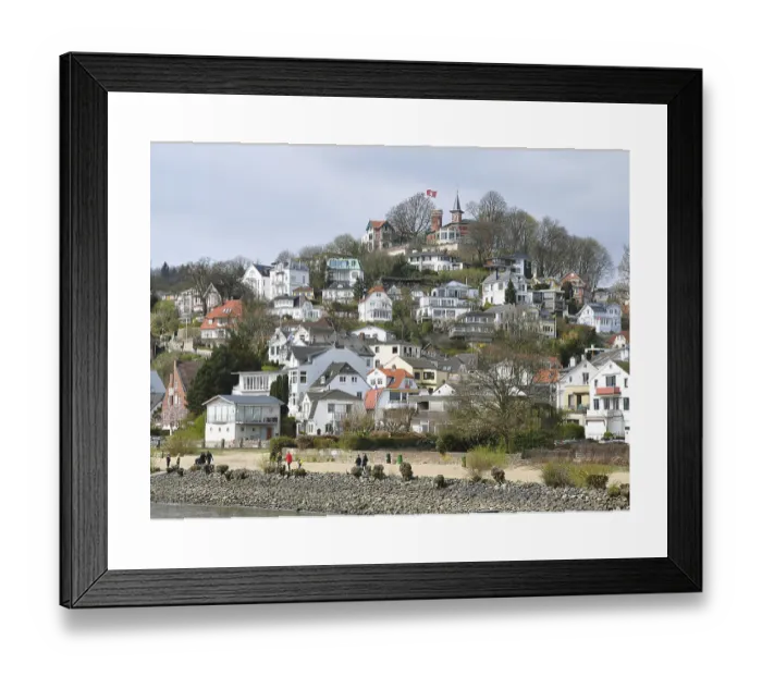 Framed Print : Suellberg Hill Print, Blankenese District, Hamburg, Germany Framed Print : Suellberg Hill Print, Blankenese District, Hamburg, Germany