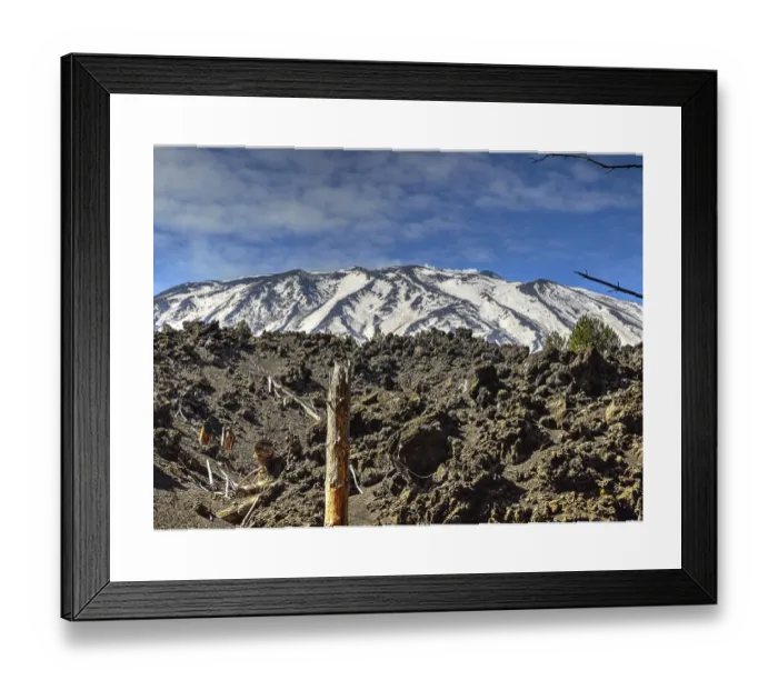 Framed Print : Etna Volcano Landscape Print, Eastern Sicily Framed Print : Etna Volcano Landscape Print, Eastern Sicily