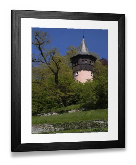 Framed Print : Schwedenturm, Mainau Island Print, Constance, Germany