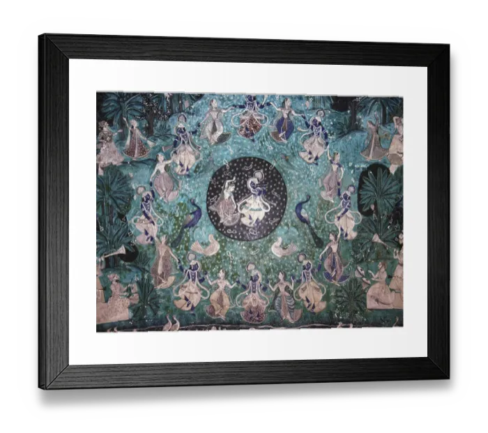 Framed Print : Krishna Leela Print, Bundi Rajasthan India Framed Print : Krishna Leela Print, Bundi Rajasthan India