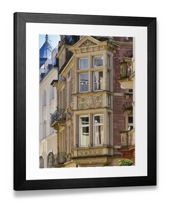 Framed Print : Baden-Baden Print: Historic City Center Scene Framed Print : Baden-Baden Print: Historic City Center Scene