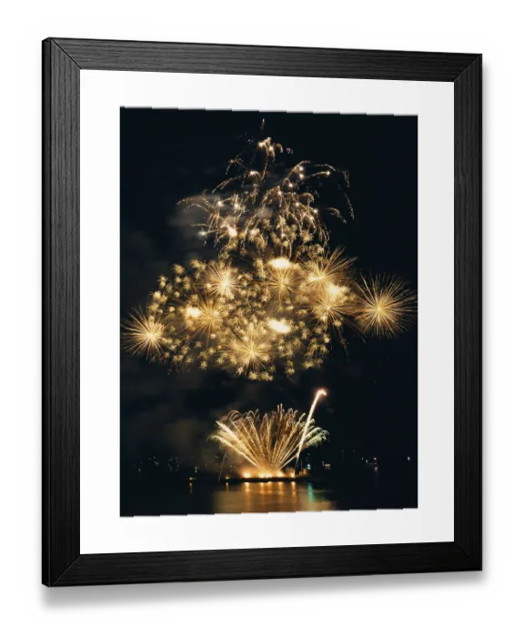 Framed Print : Fireworks Display Print, Plymouth, England Framed Print : Fireworks Display Print, Plymouth, England