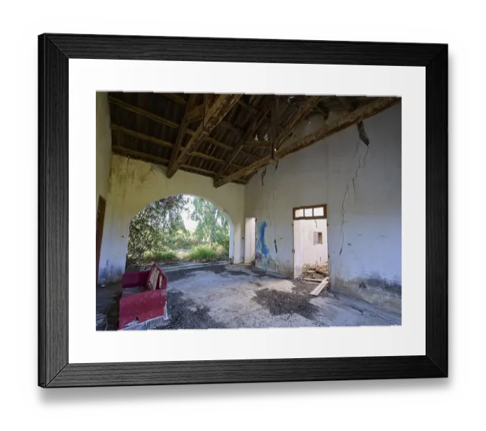 Framed Print : Abandoned World War II Bunker Print, Kalavarda, Rhodes Framed Print : Abandoned World War II Bunker Print, Kalavarda, Rhodes