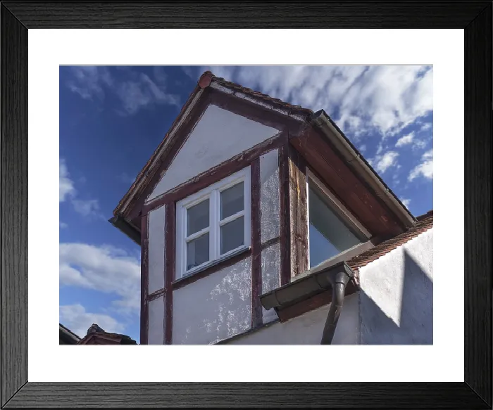 Framed Print : Historical Dormer of a Wouhnhaus Print, Nuremberg, Germany Framed Print : Historical Dormer of a Wouhnhaus Print, Nuremberg, Germany