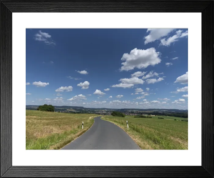 Framed Print : View of Franconian Switzerland Print, Markt Eckental, Bavaria Framed Print : View of Franconian Switzerland Print, Markt Eckental, Bavaria