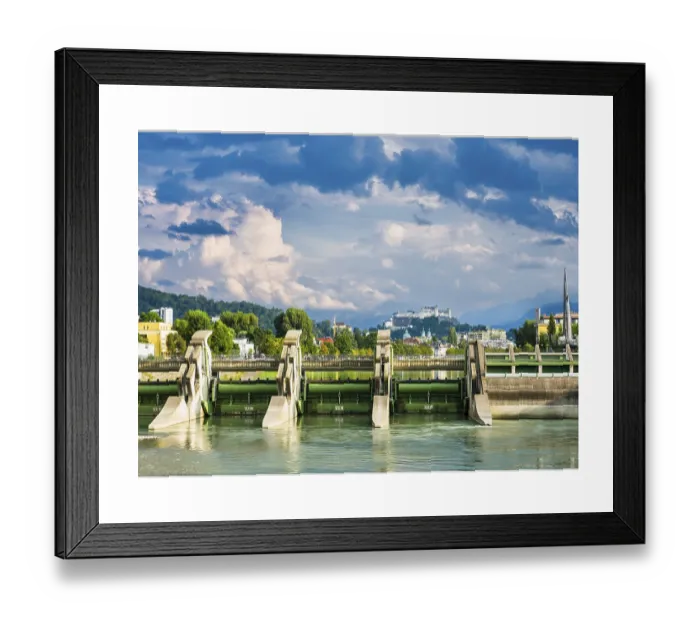 Framed Print : Lehen Hydroelectric Power Plant Print, Salzburg, Austria Framed Print : Lehen Hydroelectric Power Plant Print, Salzburg, Austria