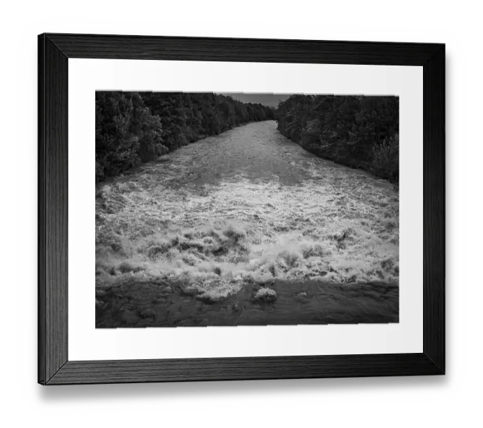 Framed Print : Black and White Print of the Schwarza River in Austria Framed Print : Black and White Print of the Schwarza River in Austria