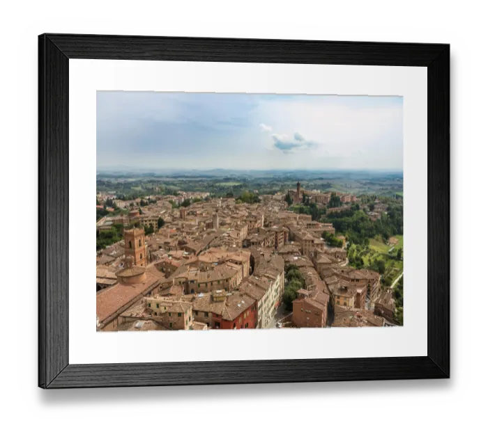 Framed Print : View over the historic centre, Siena Print, Tuscany, Italy Framed Print : View over the historic centre, Siena Print, Tuscany, Italy