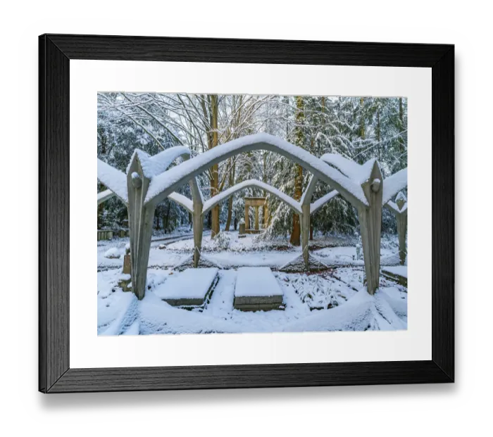 Framed Print : Tomb Wissinger Print after Max Taut's Expressionist Design Framed Print : Tomb Wissinger Print after Max Taut's Expressionist Design