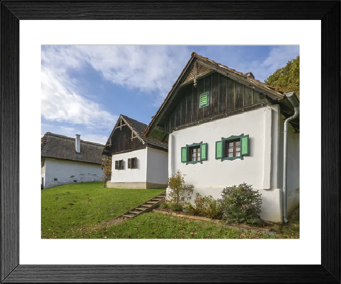 Framed Print : Kellerviertel Heiligenbrunn Print, Burgenland, Austria Framed Print : Kellerviertel Heiligenbrunn Print, Burgenland, Austria
